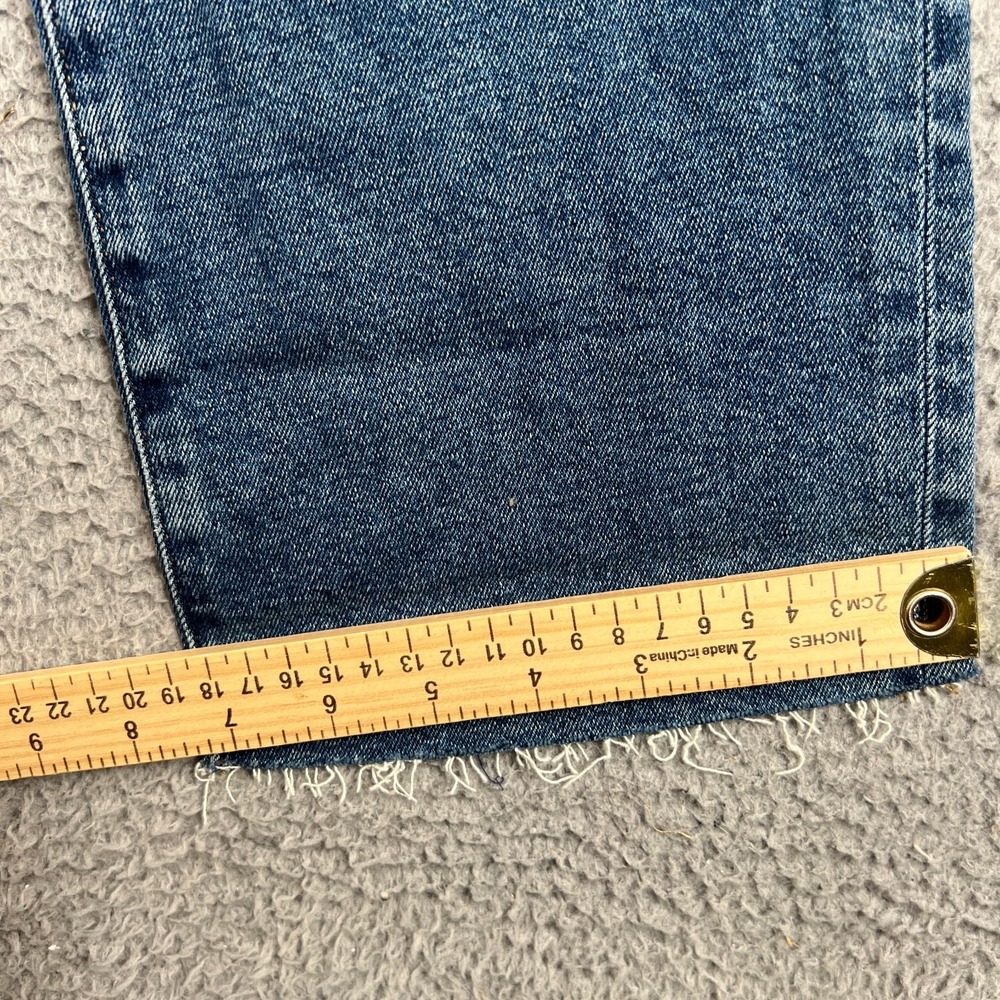 J.Crew Essential Straight Leg Womens Medium Wash Raw Hem Jeans 30 - Picture 4 of 12